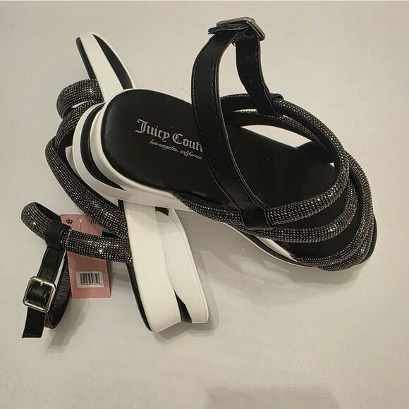 BRAND NEW JUICY COUTUR CRISS CROSS STRAPPY SANDALS - Picture 15 of 16